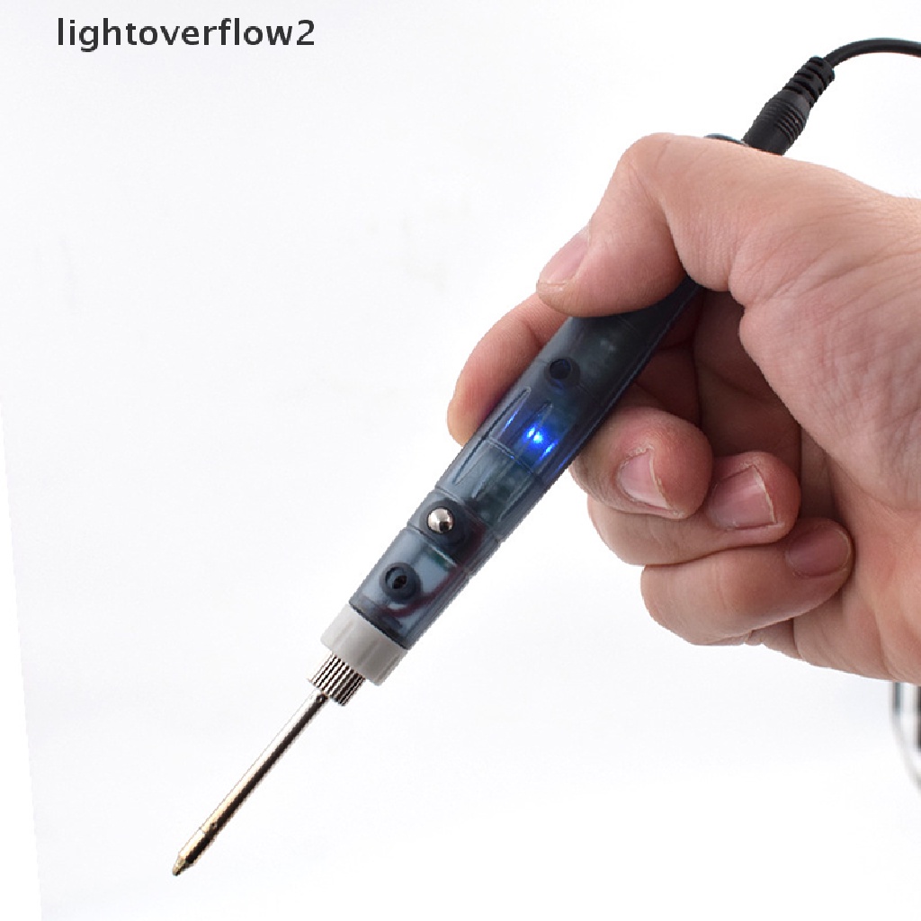 (lightoverflow2) Alat Bantu Pendengaran Besi Solder Elektrik Usb Dengan Lampu Indikator