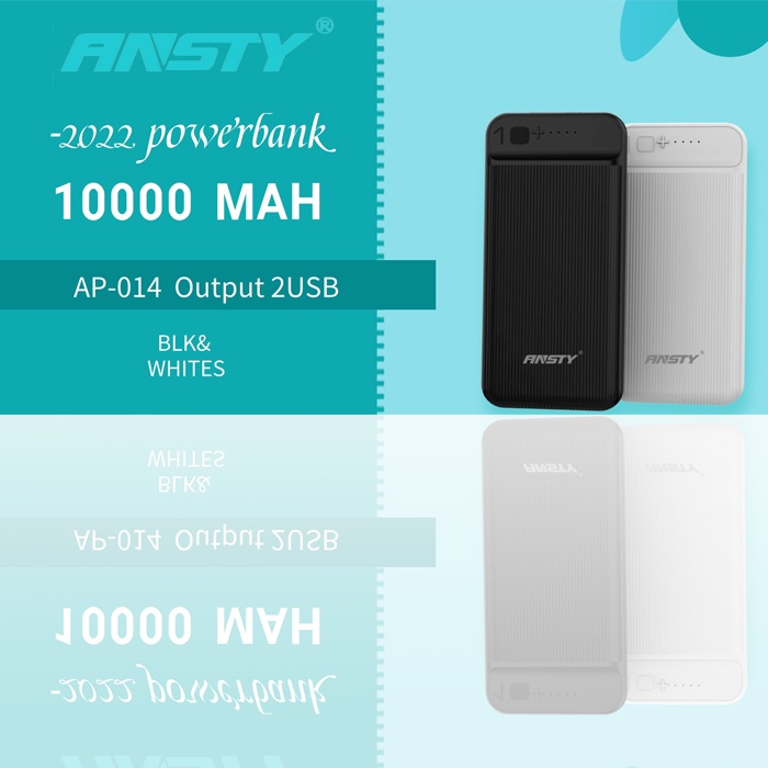 ANSTY POWERBANK AP-014 - POWERBANK 2 USB MICRO DAN TYPE C