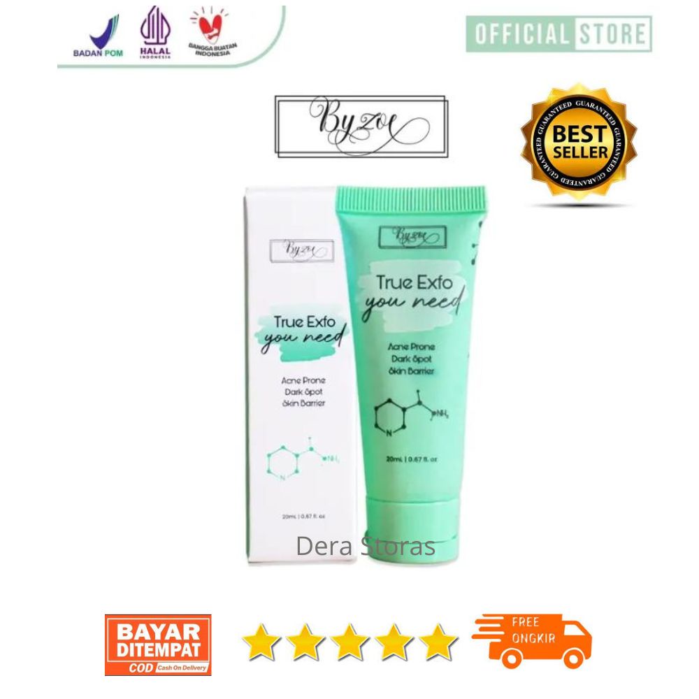 Byzoe True Exfo you Need for Acne Prone Dark spot Skinbarrier Menyamarkan bekas erawat BPOM