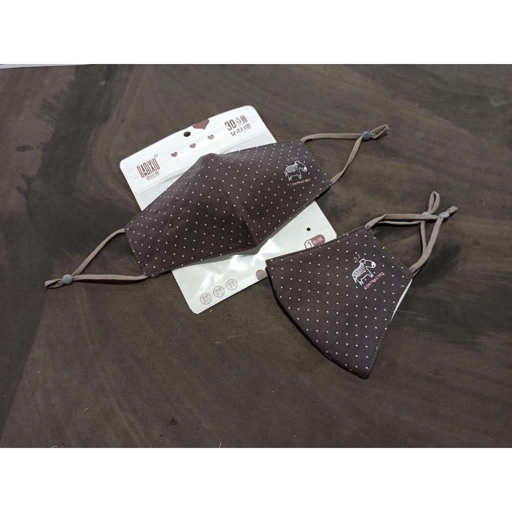 Masker Motif 3PLY Super High Quality Contracted adjustable Fashion Mask