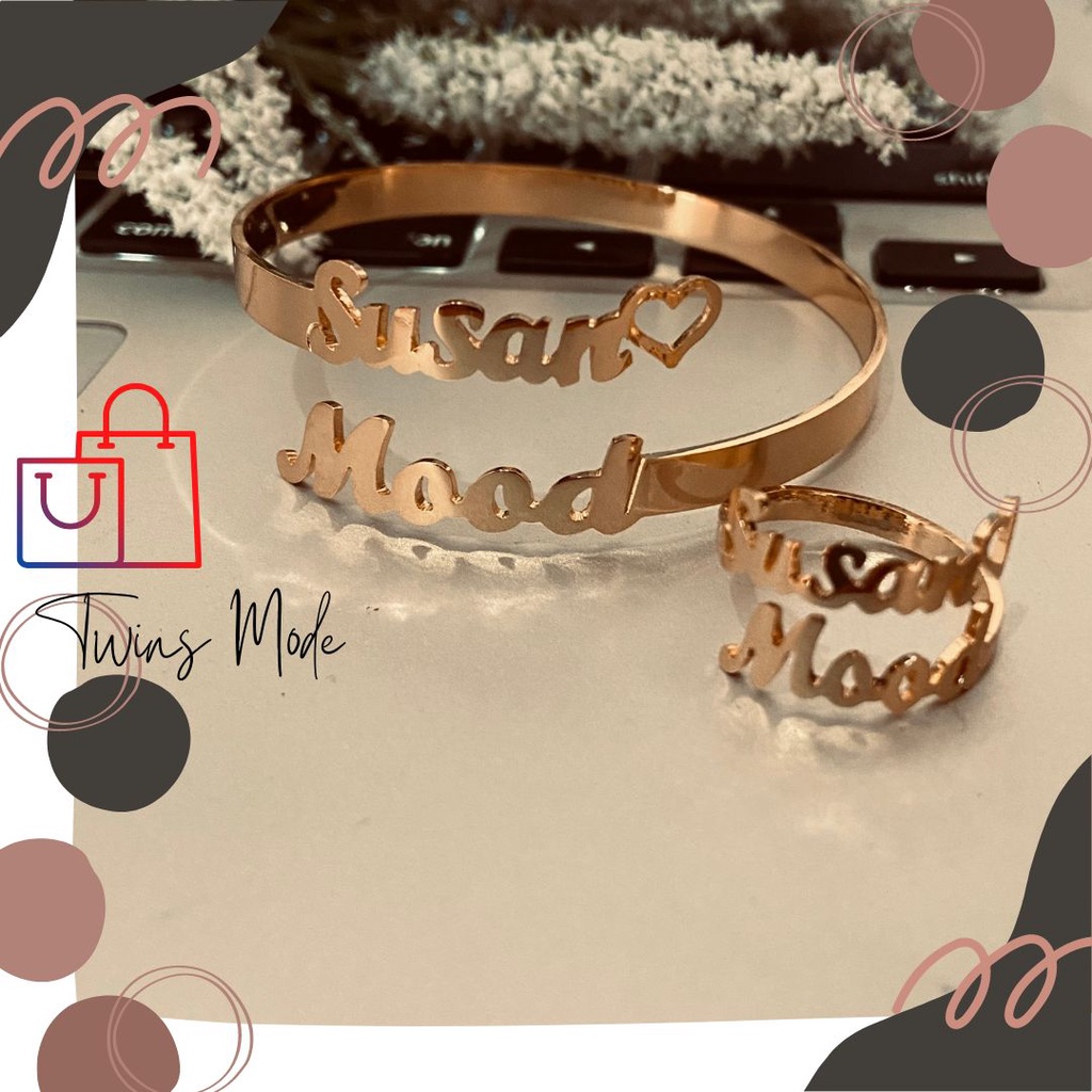 Gelang Cincin Love Nama Lengkap Atau Dngan Pasangan