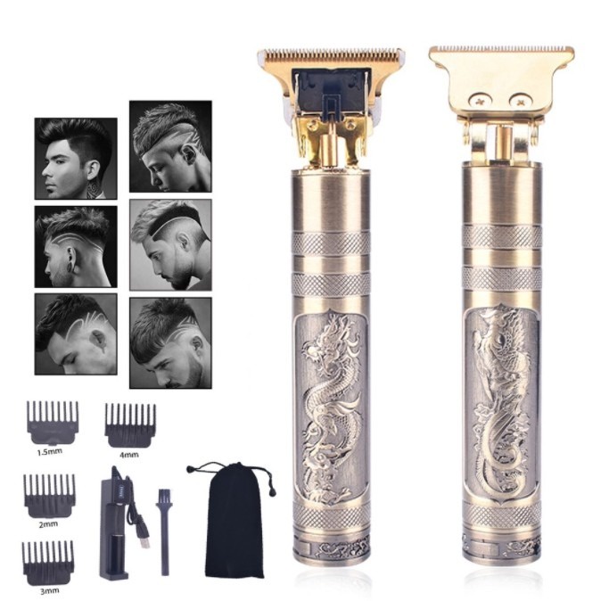 Alat Cukur Rambut Elektrik Dragon, ,Hair Clipper Rambut Hair Trimmer, USB Rechargeable Razor Serbaguna