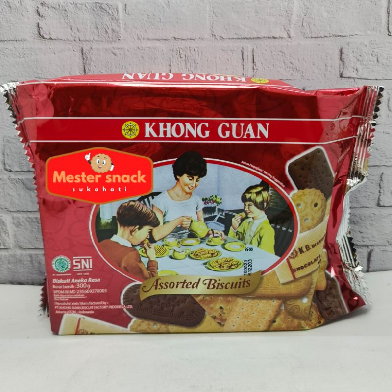 Khong Guan Assorted Biscuits 300 gram (OPP Red)