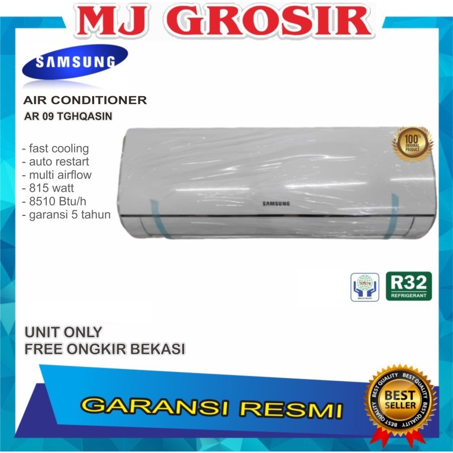 AC SAMSUNG AR 09 TGHQASIN 1PK R410 UNIT ONLY