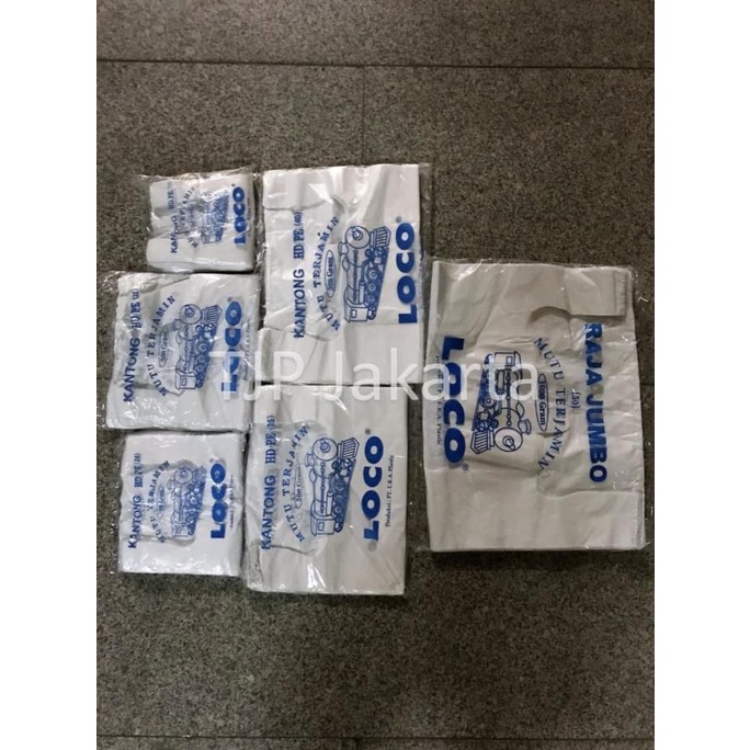 

Kantong Plastik Kresek Loco Tebal Putih 500 gram ukuran 17 - 50