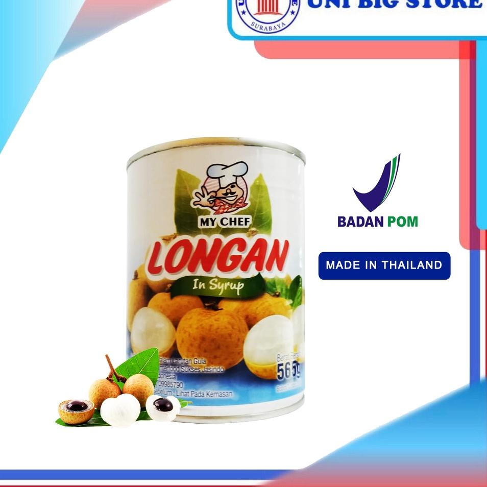 

✨10.10✨ My Chef Buah Longan in Syrup 565 gr Kelengkeng Kaleng buruan