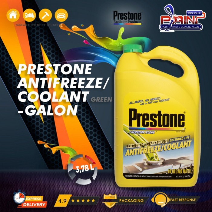 PRESTONE READY TO USE COOLANT (33%) GREEN 3.78 L