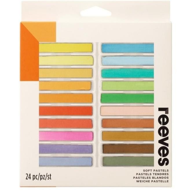 

Pastel Reeves Soft Pastel 24 Warna ( Hair Chalk)