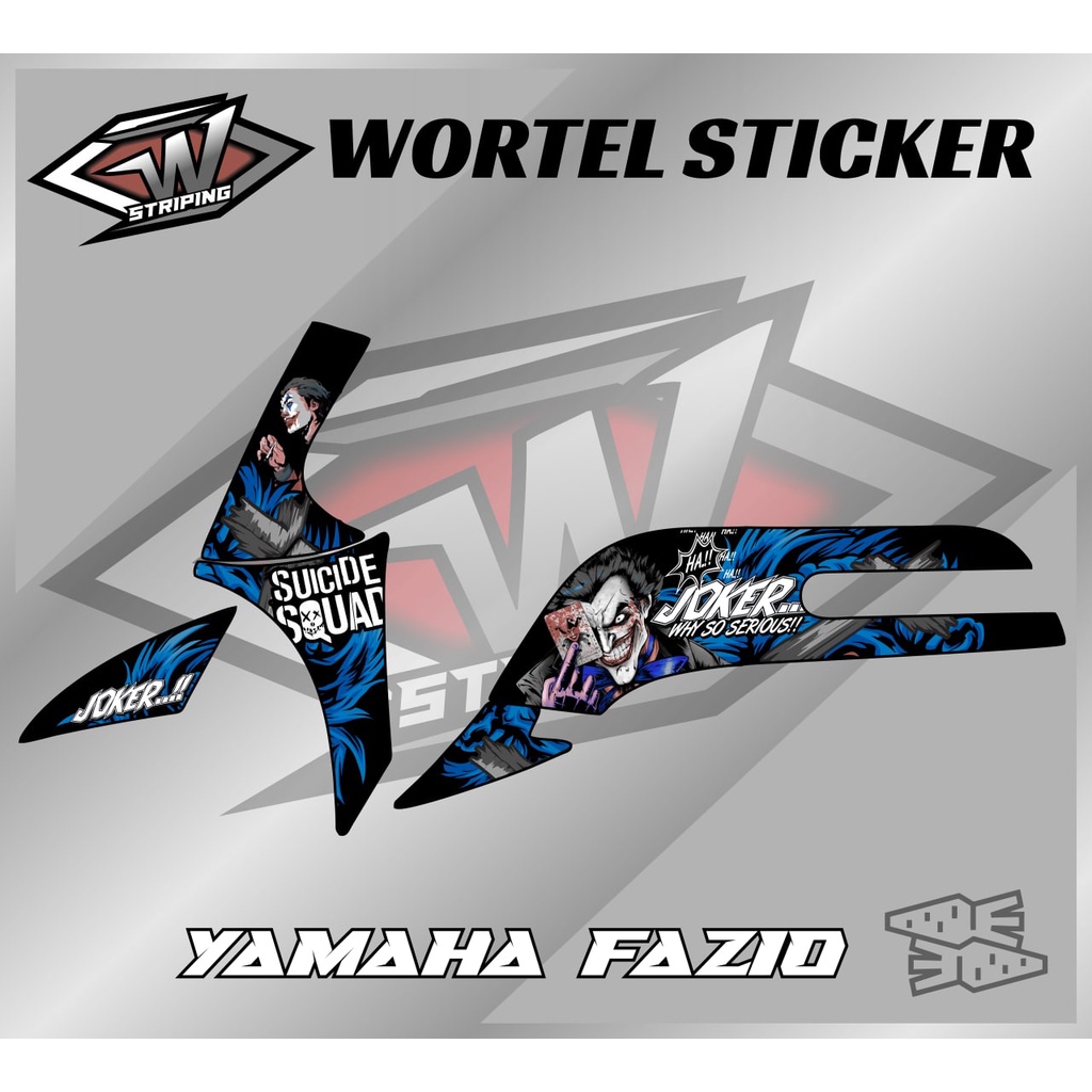 Striping Fazio-Stiker Hologram Decal Motor Fazio Joker