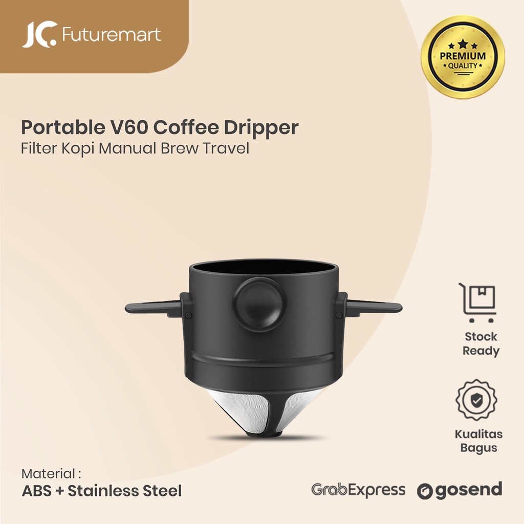 PORTABLE V60 COFFEE DRIPPER KOPI FILTER MANUAL BREW TRAVEL