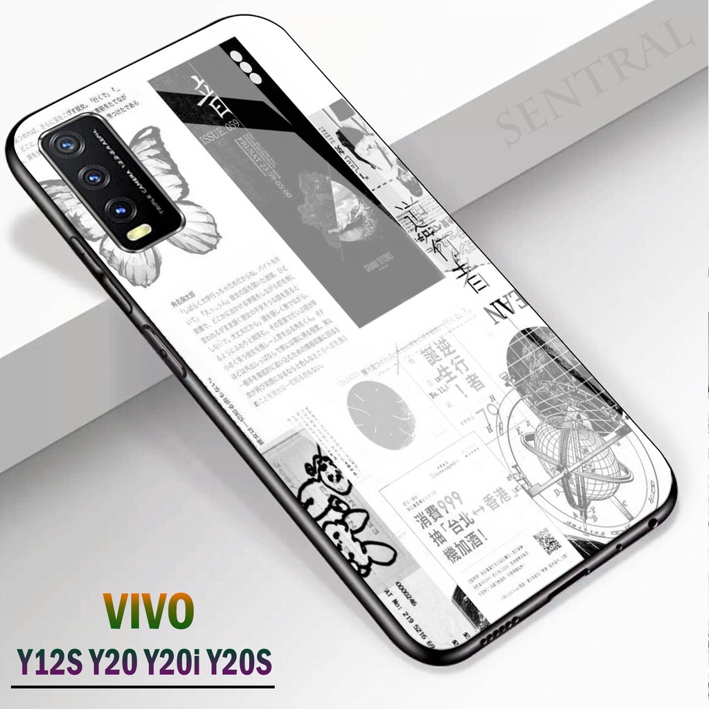Softcase kaca VIVO Y12S Y20 Y20i Y20S - Case Handphone VIVO Y12S Y20 Y20i Y20S [T75].