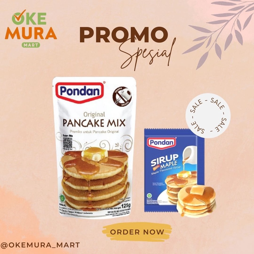 

PONDAN PANCAKE DAN SIRUP MAPLE (PRODUK BUNDLING) PROMO TERBATAS