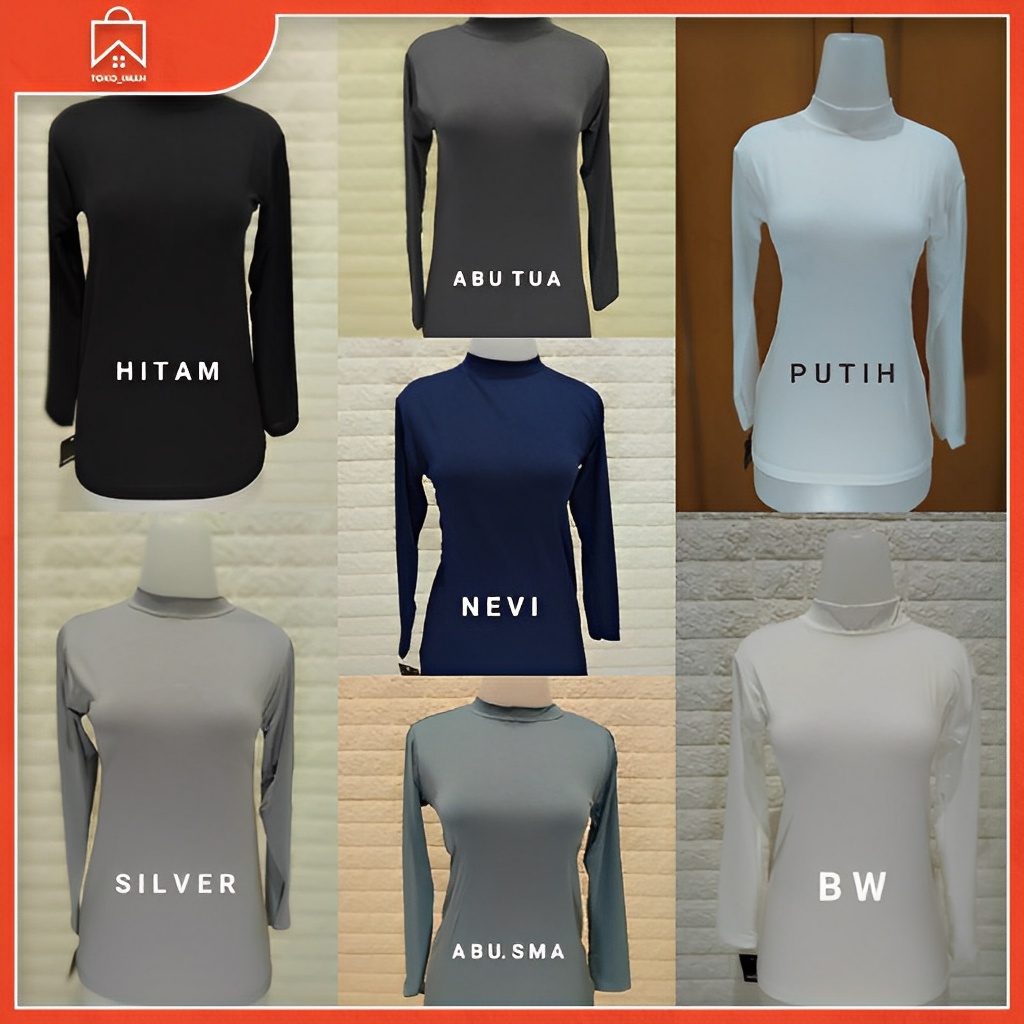 (TERLARIS) 41 WARNA MANSET SPANDEK PREMIUM TURTLENECK/MANSET WANITA/INNER WANITA/MANSET HITAM BISA COD