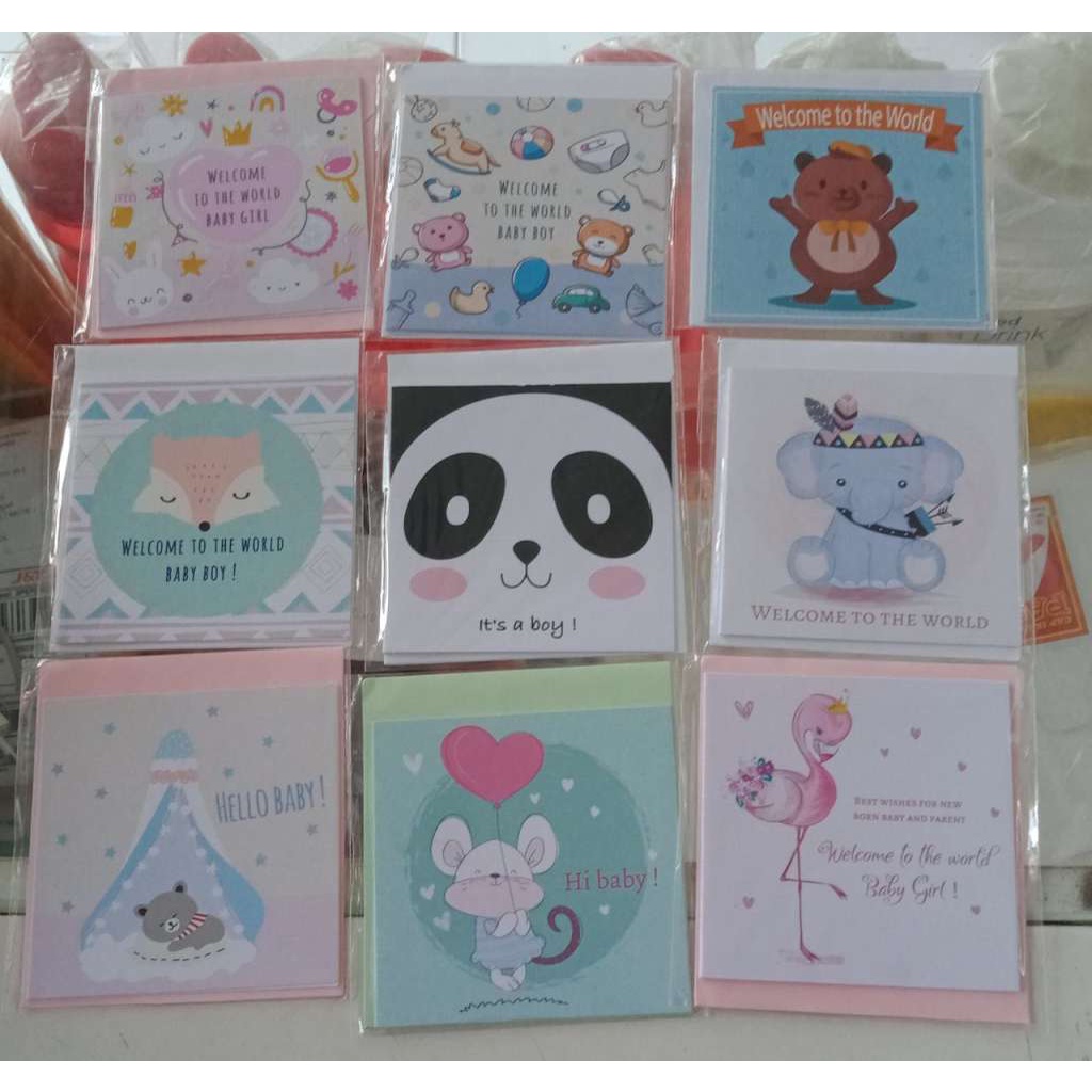 

Kartu ucapan newborn dan happy birthday