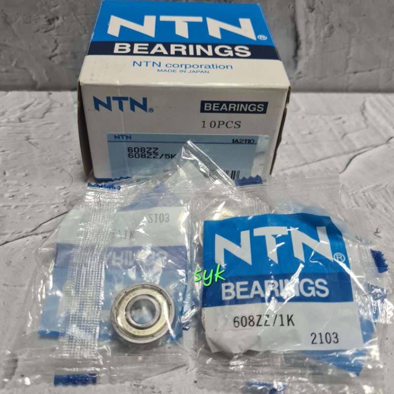 BEARING 608 zz NTN TUTUP BESI