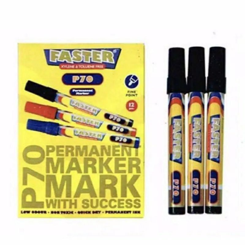 

Faster Spidol Permanent P70 & whiteboard w500 (1pcs)