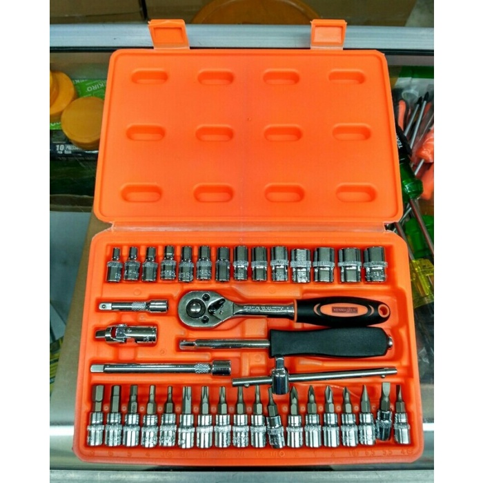 KUNCI SOK SET KENMASTER 38 PCS / SOCKET WRENCH KENMASTER / KUNCI SHOCK