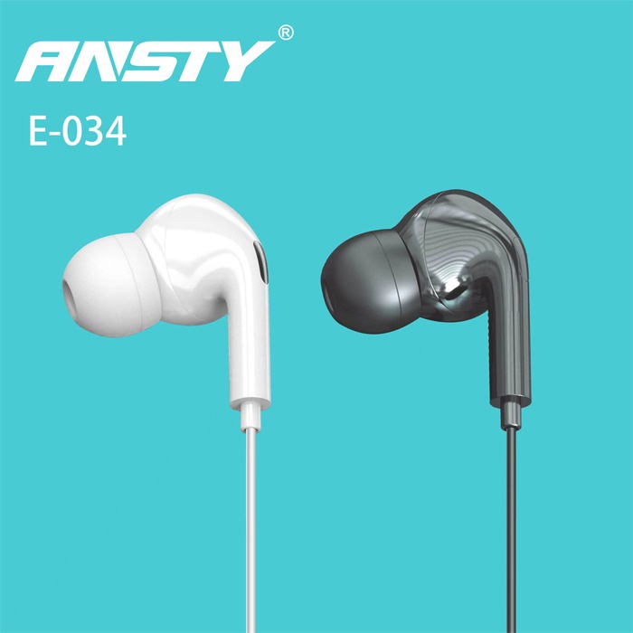 HEADSET EARPHONE HANDSFREE ANSTY E-034 MEGA BASS