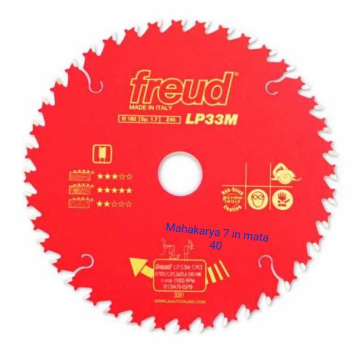 gergaji kayu 7 " mata 40/freud /Sircular saw