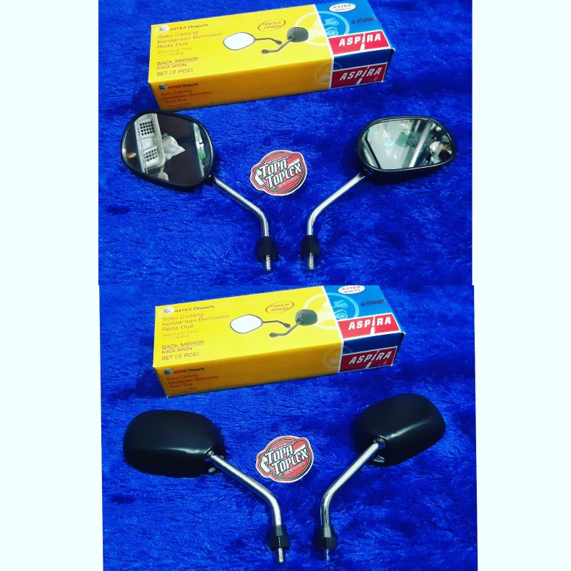spion sepion aspira pendek gagang chrome