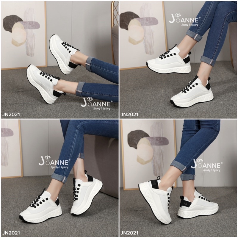 RESTOCK! [ORIGINAL] JOANNE Premium Higshole Sneakers Shoes Sepatu Wanita #JN2021