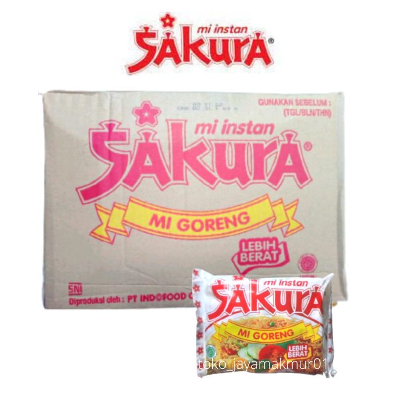 

1 Dus Mie SAKURA GORENG Mie Instan( isi 40pcs)