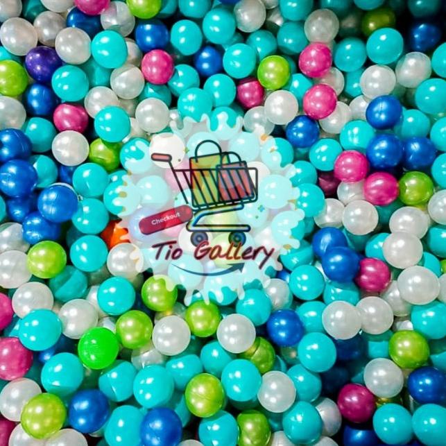 Mandi Bola Anak | Bola Plastik Warna Metalik Kualitas SNI 100pcs 1Kg HT0 FV Bestseller