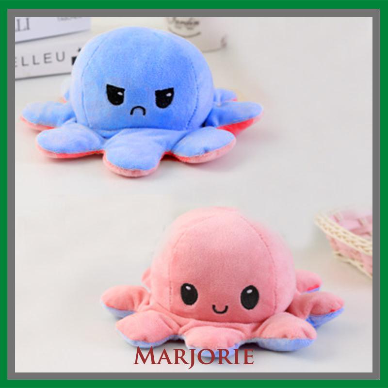 Boneka Reversible Octopus Cumi Gurita Warna Bolak Balik Soft Yelvo  -MJD