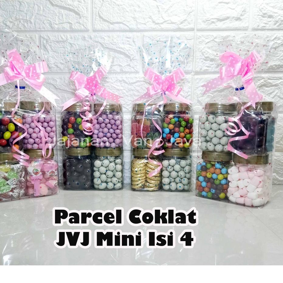 

TRCN3z3Y--Parcel Coklat LAGIE DELFI - Paket Coklat Lebaran Lagie Hemat JVJ MINI ISI 4 / Toples Kotak 200 ml