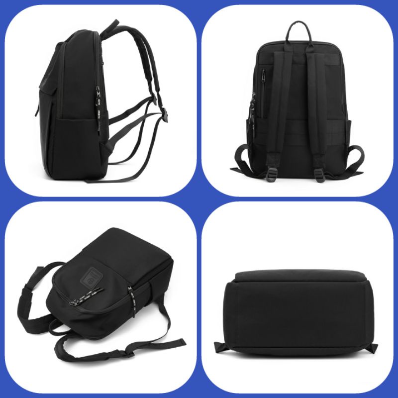 BOBO FASHION0 - Tas ransel laptop bobo 2602 Tas ransel wanita bisa muat Laptop 15in bahan nilon waterproof-1