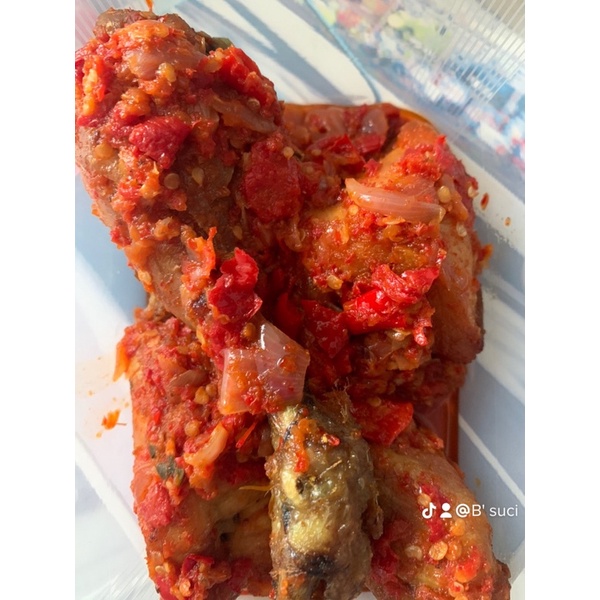 

Ayam lado merah/ayam balado/ayam goreng cabe merah.