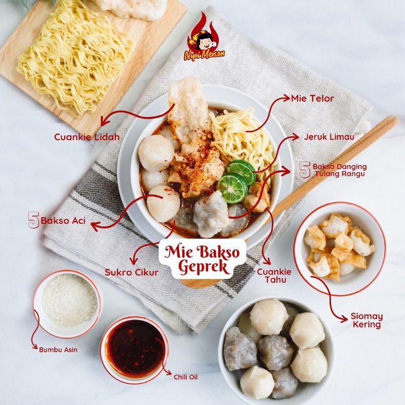 

Mi Baso Geprek Nyai Mercon