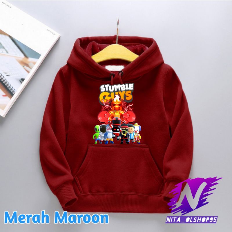 hoodie stumble guys lava dragon sweater hoodie anak stumble dragon