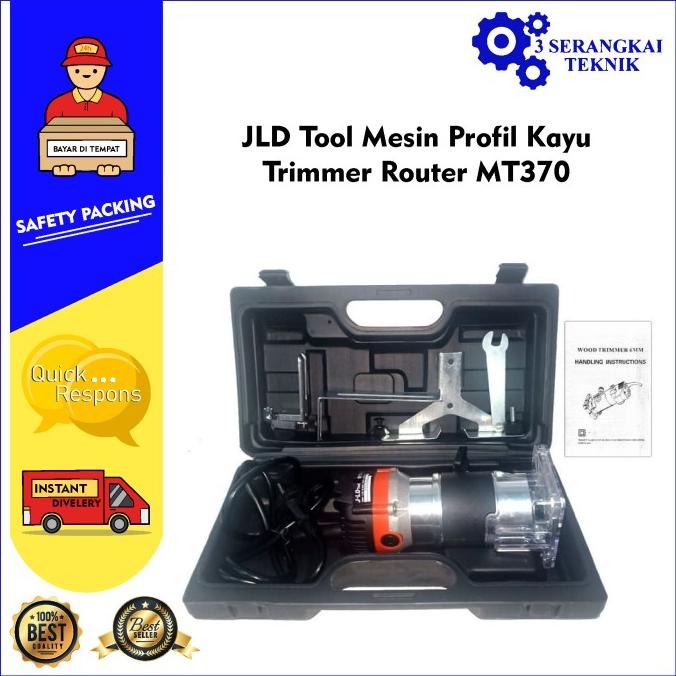 JLD Tool Mesin Profil Kayu Trimmer Router MT370