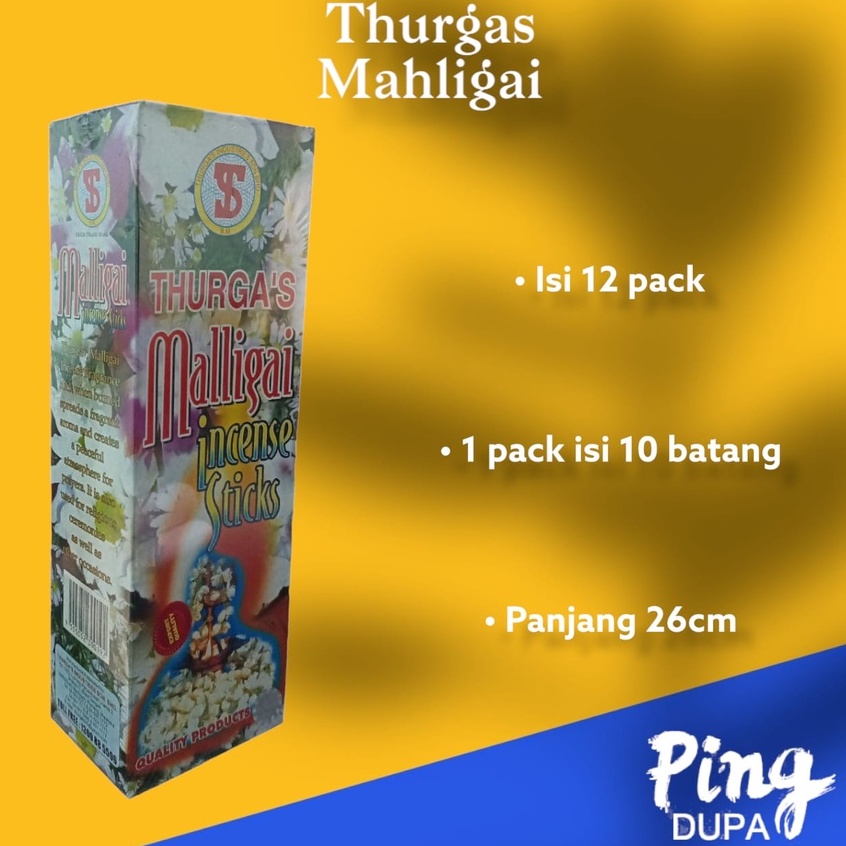 Per Slop Dupa Malaysia Thurgas Malligai Isi 12 Pack Hio