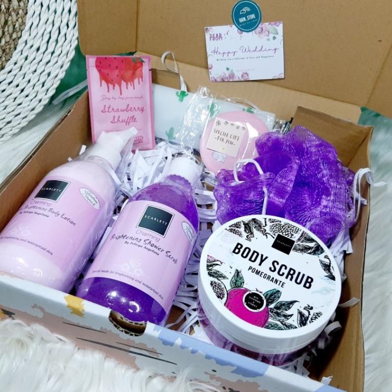 

Super promo HAMPERS GIFT BOX / HAMPERS SCARLETT WHITENING/ HAMPERS BIRTHDAY/HAMPERS GRADUATION CH7