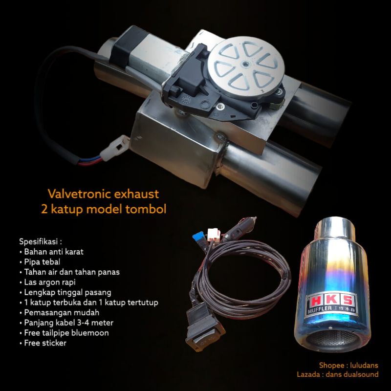 valvetronic exhaust 2 katup model tombol