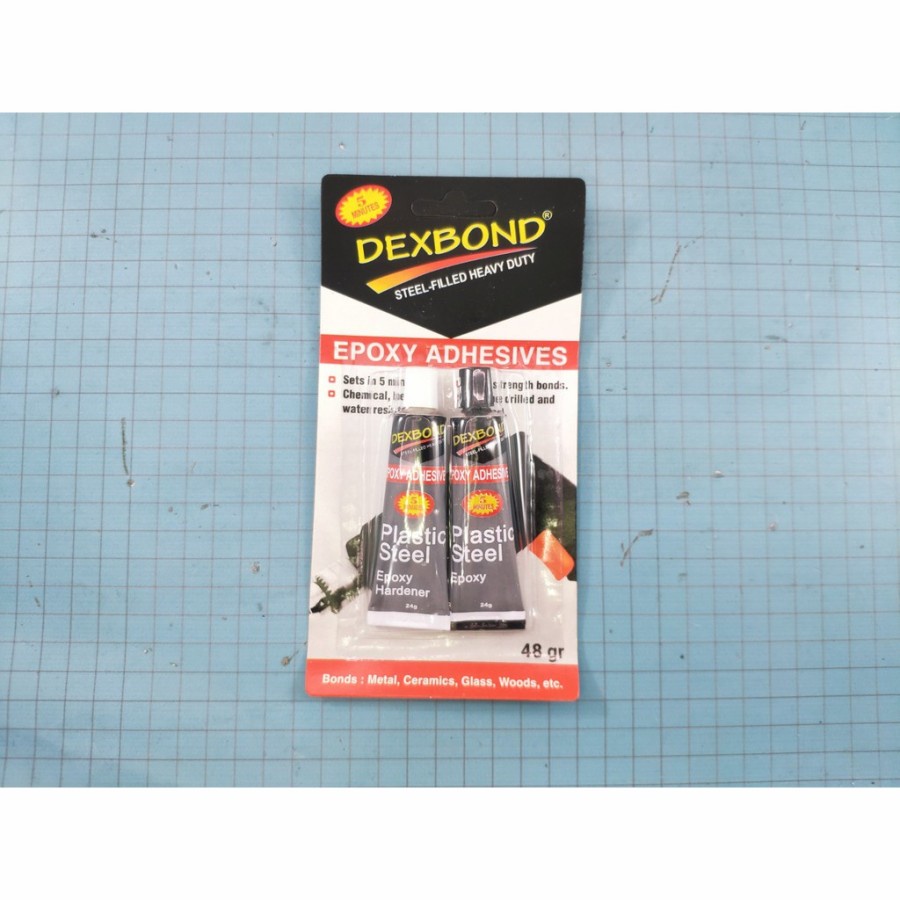 Lem Kawin Besi Campur Dextone Dexbond 48 Gram Lem Hitam Epoxy