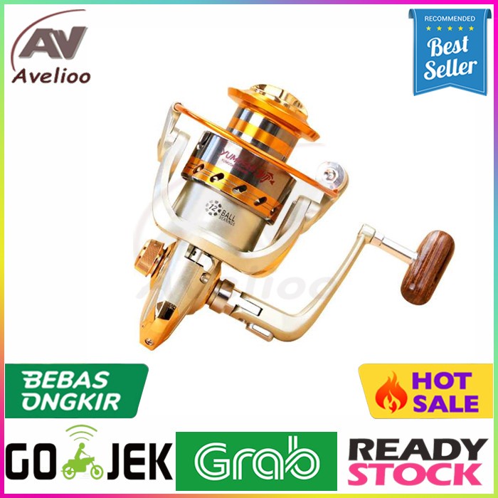 REEL YUMOSHI ALUMINIUM SPOOL 12BB EF 1000-7000 COD