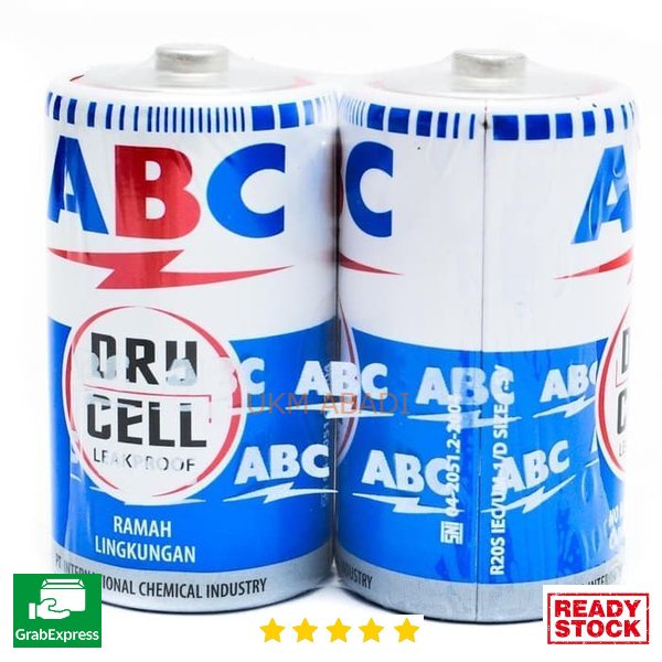 Baterai Besar ABC Biru Ukuran Tipe D R20 isi 1 buah