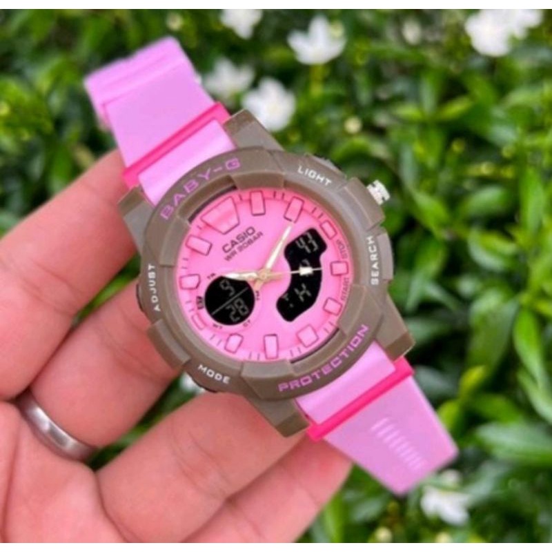 Jam Tangan Baby G Wanita Jam Tangan Dualtime Anti Air Shockproof Terlaris Pilihan Kesukaan Wanita