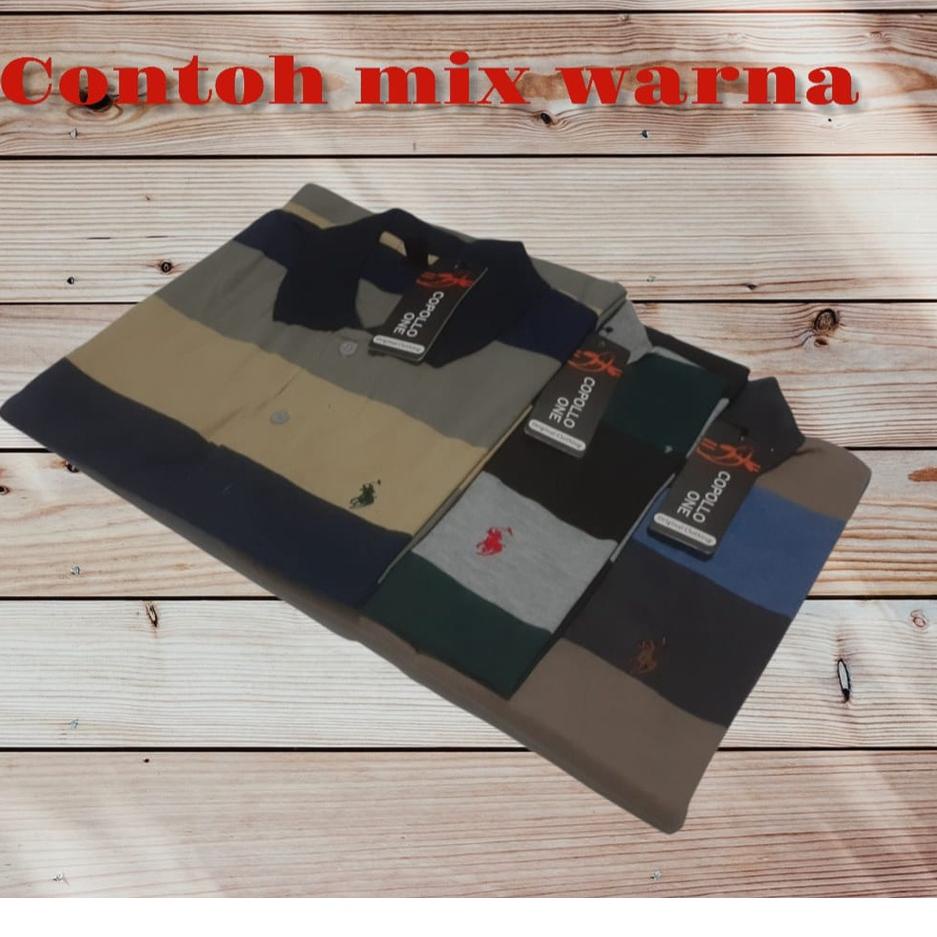 Pasti Laku--Promo Kaos Kerah Pria/Kaos Berkerah Salur Pria / kaos kerah salur bapak bapak / kaos ker