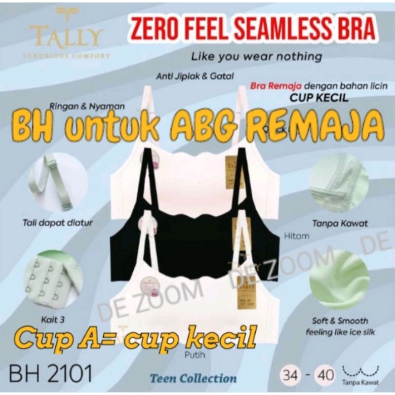 Bh ABG remaja ukuran kecil Tally 2101 Cup A busa tipis Halus Seamless