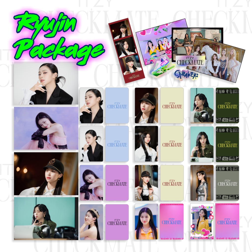 premium PHOTOCARD/PC ITZY Checkmate Making Photo - Ryujin Package