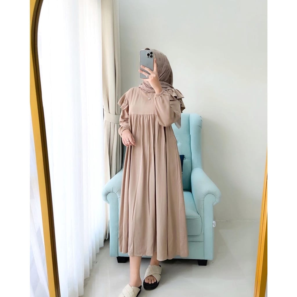 Azara Midi Dress Terbaru - Long tunik - Dress Muslim