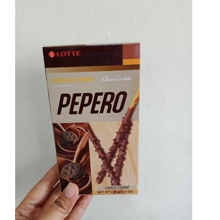 

trxr8R2d--Pepero Choco Cookies/ Biskuit Stik Salut Cokelat Dengan Kukis Cokelat/ Pepero Line Friends 32g