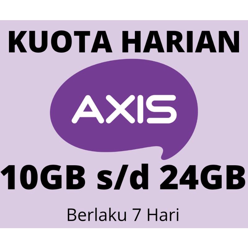 AXIS KUOTA 10GB - 24GB 7 HARI