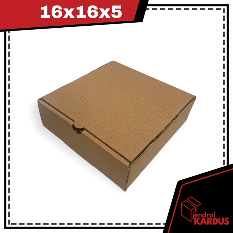 

kardus kecil packing online shop 16x16x5 cm pizza