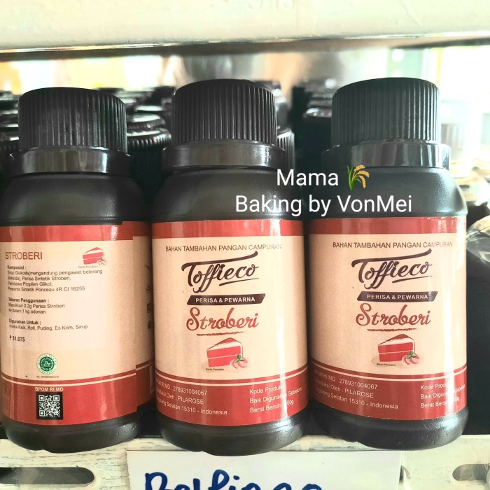 

TOFFIECO STRAWBERRY Paste Perisa Pasta Stroberi 100 gr Wangi