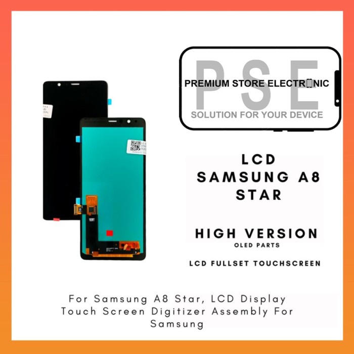 LCD Samsung A8 Star Fullset Touchscreen OLED Garansi 1 Bulan